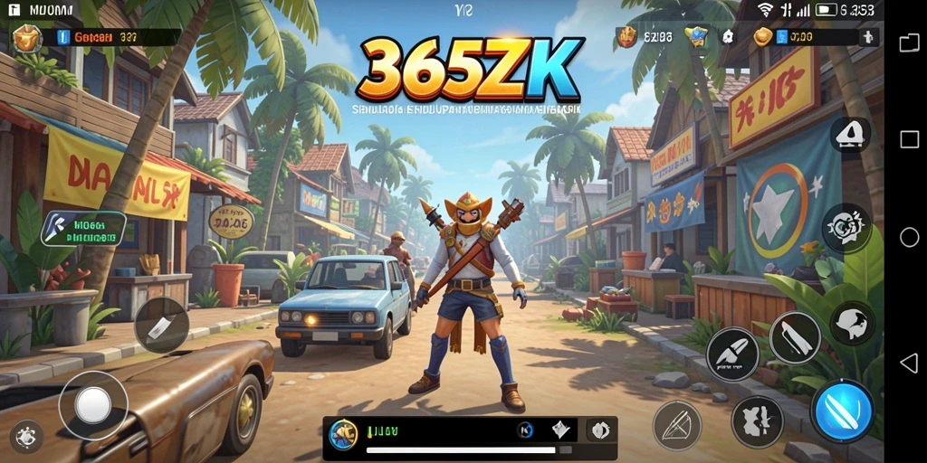 Tangkapan layar menunjukkan interaksi gameplay yang dinamis di 365ZK.