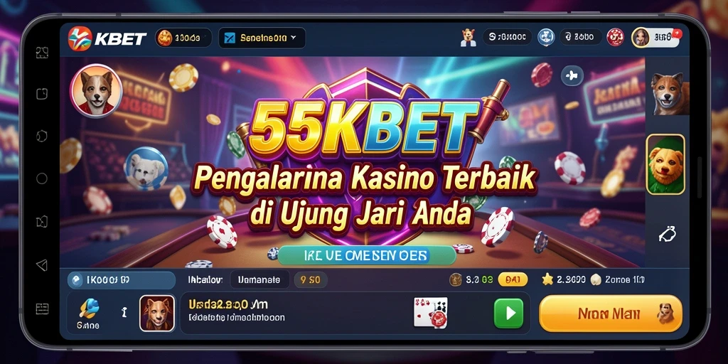 Tampilan gameplay 55KBET yang menarik dan seru dalam dunia Kasino.
