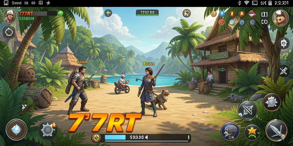 Tangkapan layar gameplay menarik dari 777RT yang penuh warna.