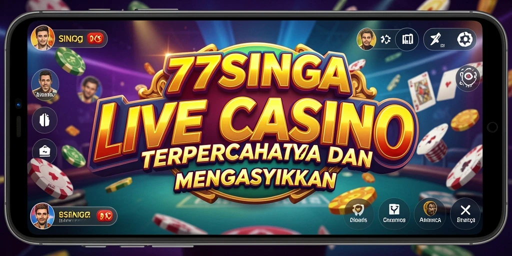 Tampilan menarik dari gameplay Live Casino di 77SINGA.