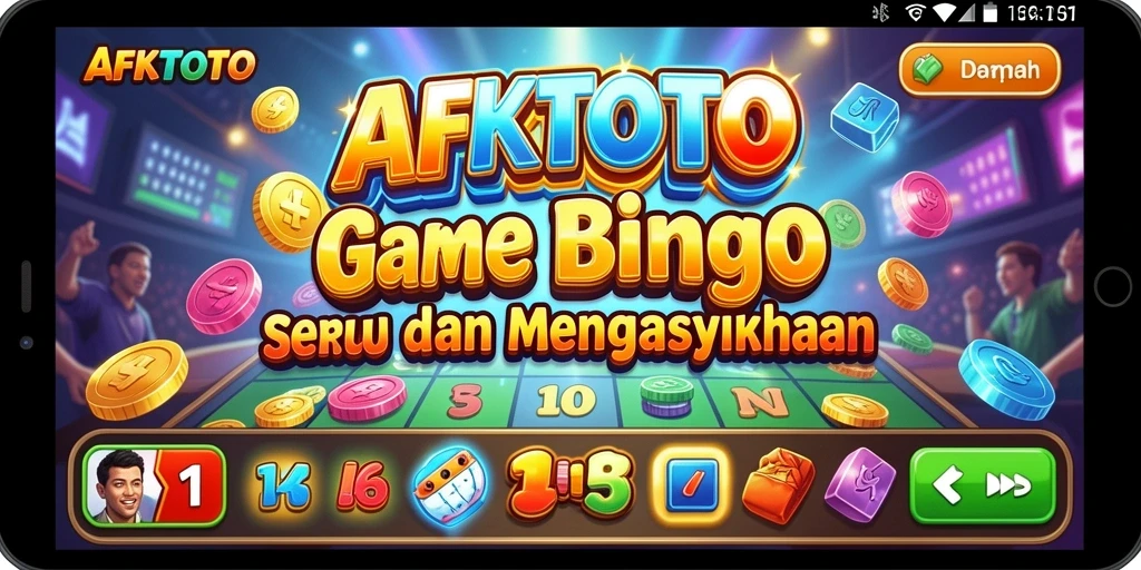 Tampilan utama AFKTOTO dengan gameplay Bingo yang seru dan menarik.
