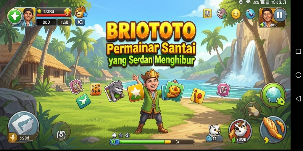 Tampilan gameplay BRIOTOTO yang seru dan penuh warna.