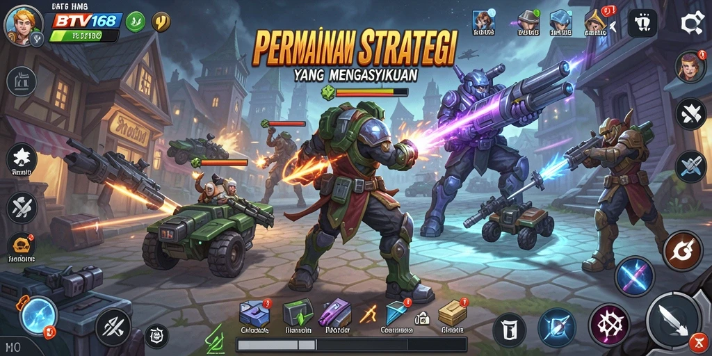 Tampilan gameplay BTV168 yang menegangkan dan strategis.