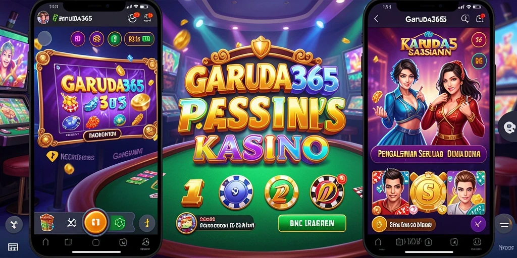 Tampilan gameplay seru dalam aplikasi Kasino GARUDA365.