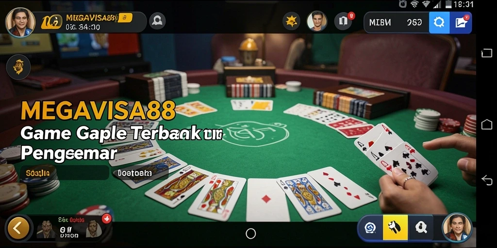 Tampilan gameplay Gaple di MEGAVISA88 yang mendebarkan.
