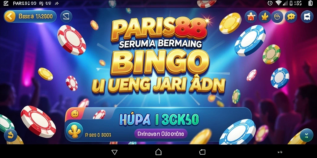 Tampilan gameplay seru di PARIS88 saat bermain Bingo.
