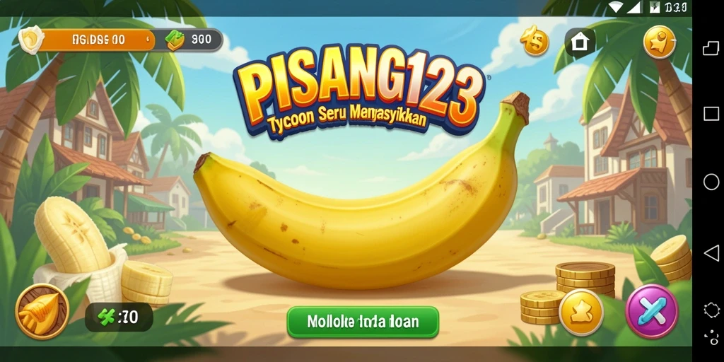 Screenshot utama PISANG123 menampilkan aktivitas seru dalam gameplay Tycoon.