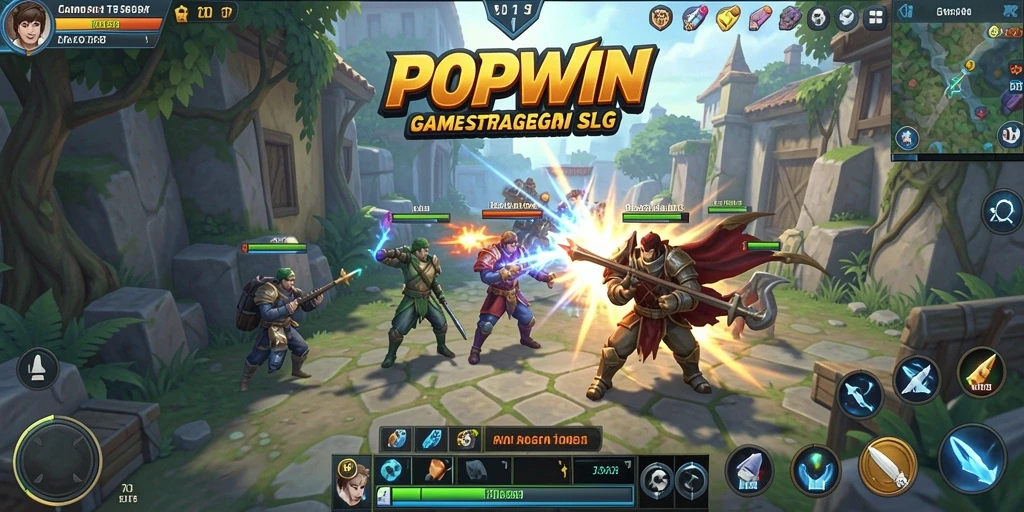 Tangkapan layar menunjukkan momen seru dalam gameplay SLG.