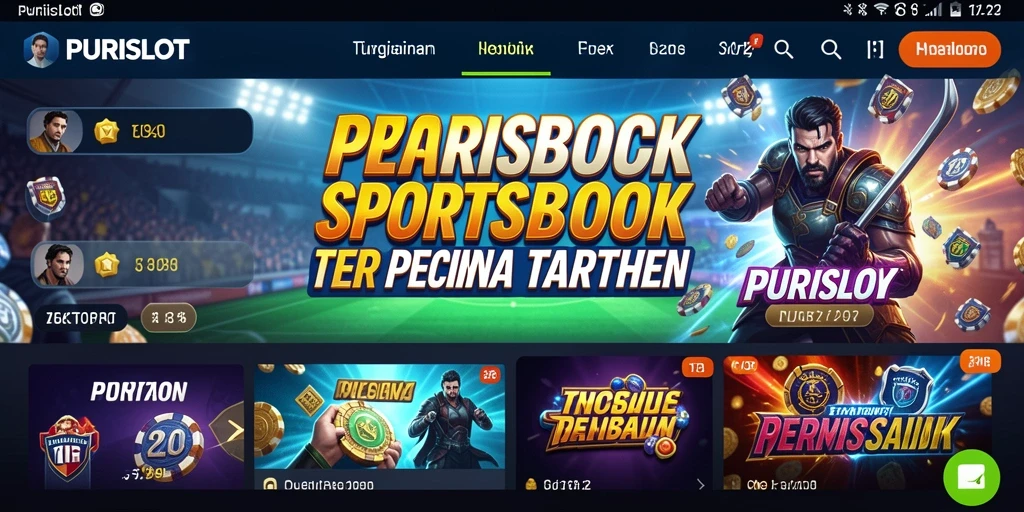 Tampilan gameplay <strong>PURISLOT</strong> yang menarik dan interaktif saat taruhan olahraga.