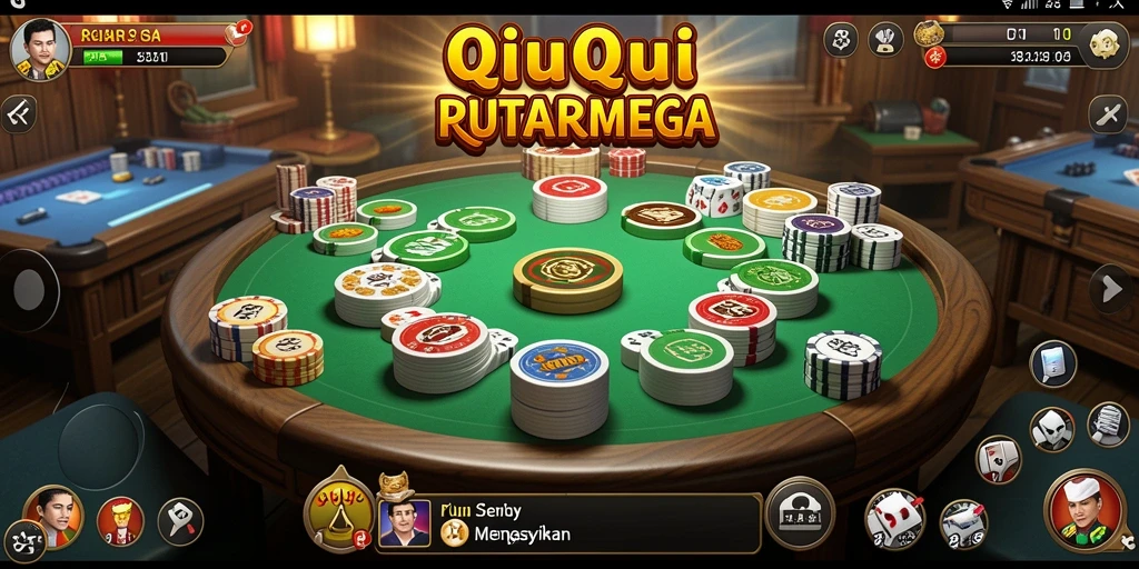 Gameplay seru QiuQiu di PUTARMEGA yang mengasyikkan.