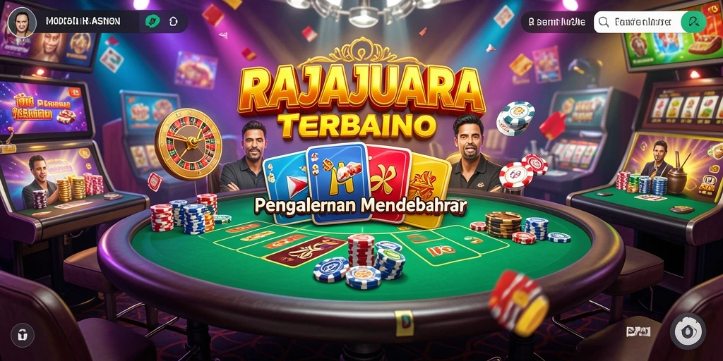 Tampilan gameplay yang mendebarkan dari RAJAJUARA dalam permainan Kasino.