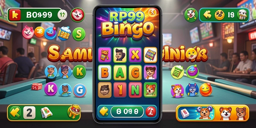 Tampilan gameplay RP99 yang menarik dan interaktif dalam permainan Bingo.