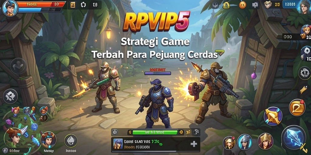 Screenshot RPVIP5 menampilkan intensitas gameplay strategi yang mendebarkan.
