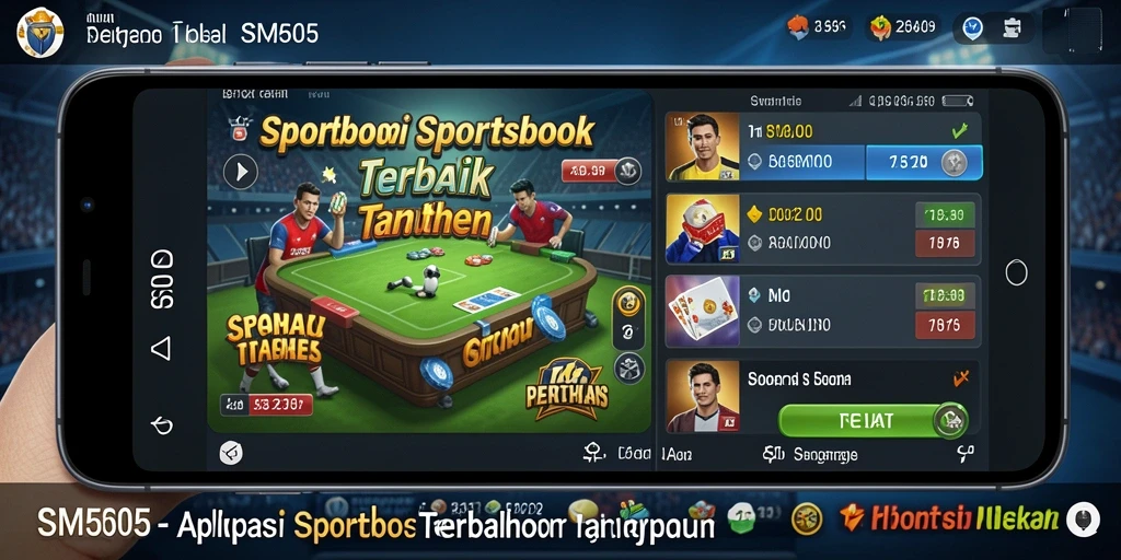 Tampilan gameplay SM605 yang menarik untuk taruhan olahraga.