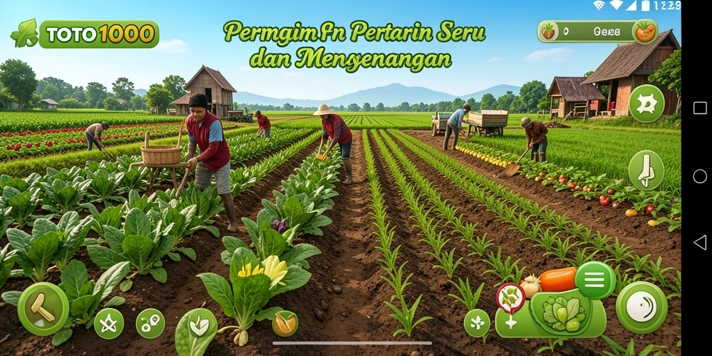 Tampilan gameplay TOTO1000 yang menggembirakan dan penuh warna.