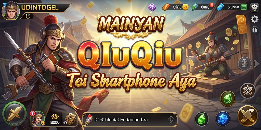 Tampilan gameplay QiuQiu yang seru dan menarik di UDINTOGEL.