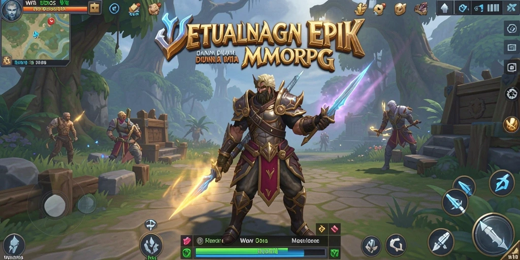 Tangkapan layar utama WDBOS menampilkan gameplay yang mendebarkan dalam dunia MMORPG.